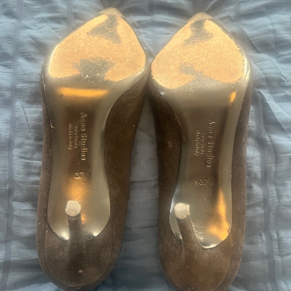 Acme Studios Black Suede High Heels with Storage Bag - Picture 7 of 7